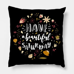 Have A Beautiful Saturday Funny Weekend Lover Quote Pillow