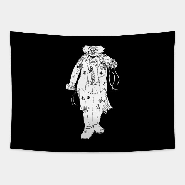 Evil HVAC Repair Clown Tapestry by SuperCes