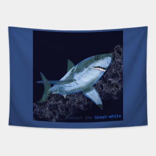 Shark in the dark Tapestry