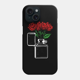 red rose lighter Phone Case