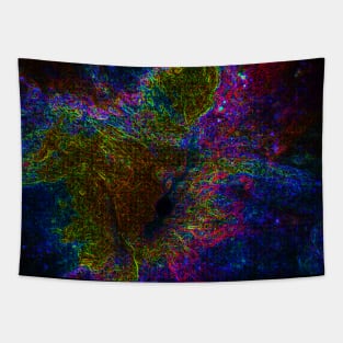 Black Panther Art - Glowing Edges 329 Tapestry