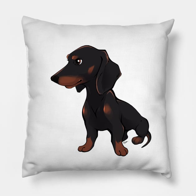 Dachshund Pillow by mariamar