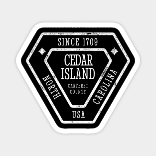 Cedar Island, NC Summertime Vacationing Sign Magnet