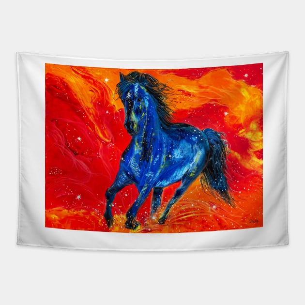 Star Horse Tapestry by NataliaShchip