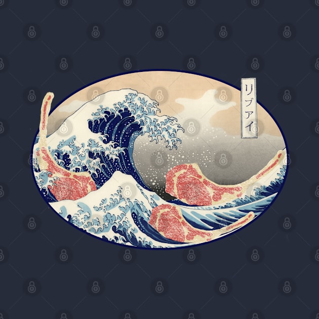 The Great Ribeye Wave off Kanagawa by Angus Creek Press