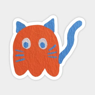 Boo ghost cat halloween Magnet