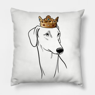 Sloughi Dog King Queen Wearing Crown Pillow