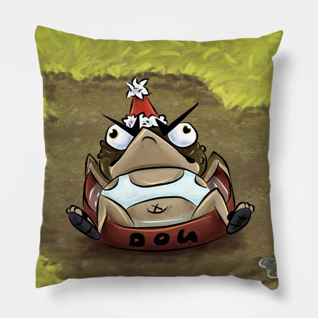 Summer Cane Toad Pillow by ThePieLord