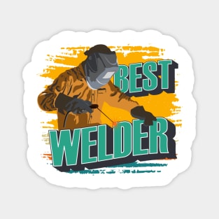 Best welder  vintage design Magnet