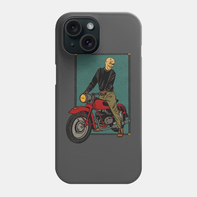 Demon Motorcycle Enthusiast Phone Case by Kujo Vintage