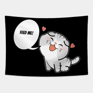 Feed Me -Cat Tapestry