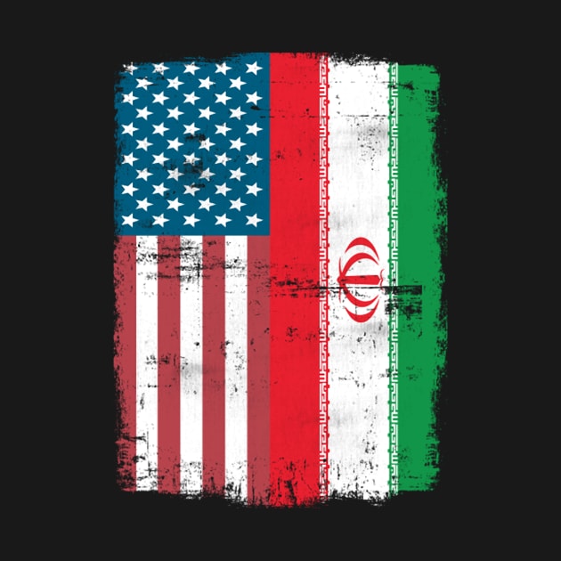 Iranian American Flag - USA Iran by levitskydelicia