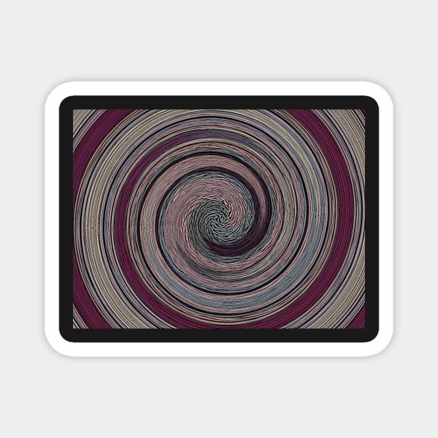 purples and blues vibrant modern swirls Magnet by pollywolly