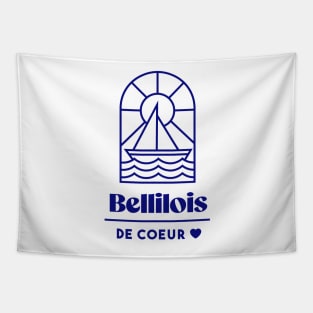 Bellilois at heart - Brittany Morbihan 56 Sea Holidays Beach Tapestry