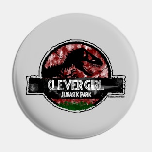 Jurassic Quote Logo - Clever Girl - Robert Muldoon Pin