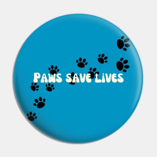 Paws Save Lives Pin