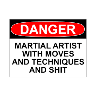 DANGER: MARTIAL ARTIST WITH MOVES AND TECHNIQUES AND SHIT T-Shirt