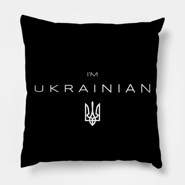 I am Ukrainian Pillow by Yasna