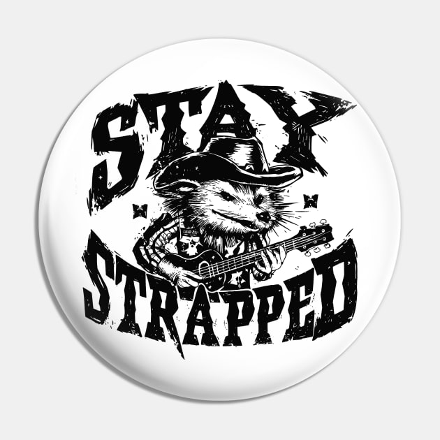 Opossum Cowboy Stay Strapped, Funny Possum Meme Pin by Hamza Froug