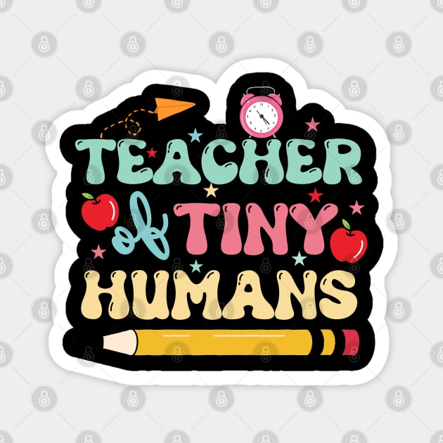 Kindergarten Teacher-Teacher of Tiny Humans Magnet by dooddles