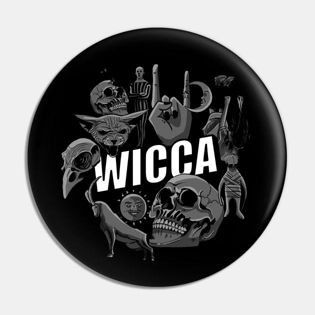 Wicca Pin by Stamina.Design