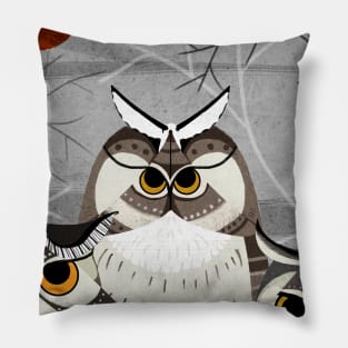 Moth Owls Pillow