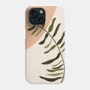 Boho Botanical Abstract Leaf 3 Phone Case