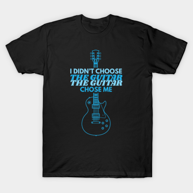 Discover I Didn't Choose The Guitar LP-Style Electric Guitar Outline - Electric Guitar - T-Shirt