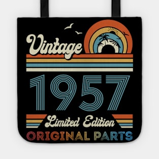 Vintage 1957 67th Birthday Gift For Men Women From Son Daughter Tote