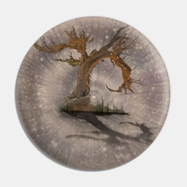 Old Tree in Space Pin by rolffimages