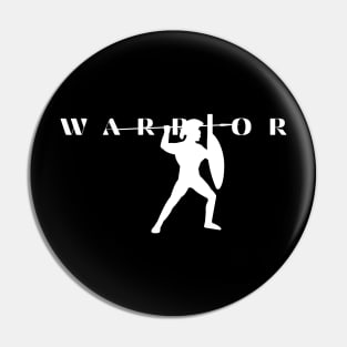 Warrior with Spear and Shield Pin