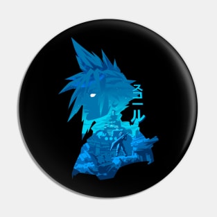 Strife Final Fantasy Negative Space Pin