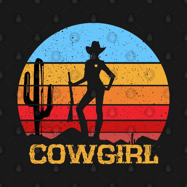 Cowgirl Retro Vintage by DARSHIRTS