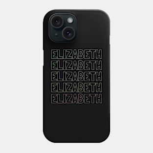 Elizabeth Name Pattern Phone Case