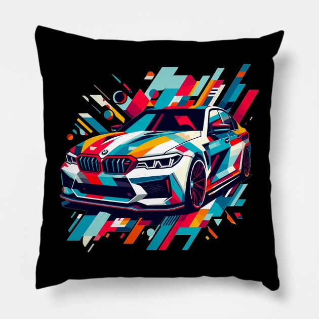 BMW M5 Pillow by Vehicles-Art