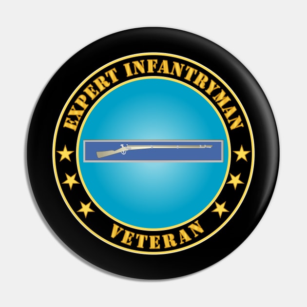 Expert infantryman Badge Veteran Pin by twix123844