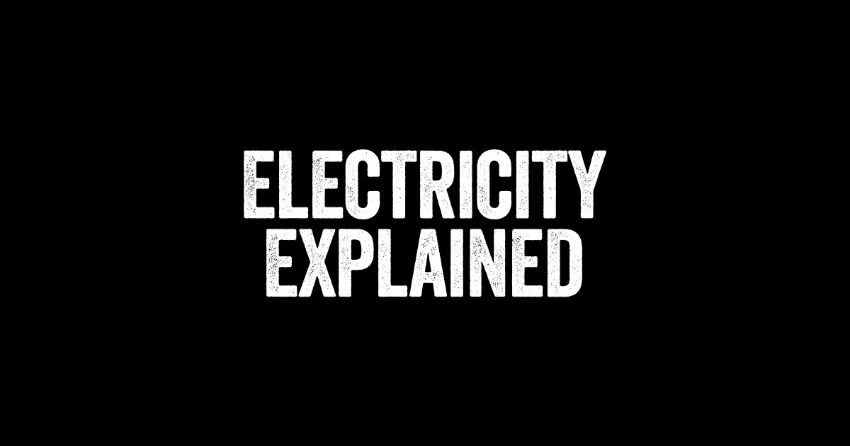 Electricity Explained Blue Electricity Explained Sticker TeePublic