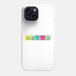 Genius Spelled with Element Symbols Phone Case