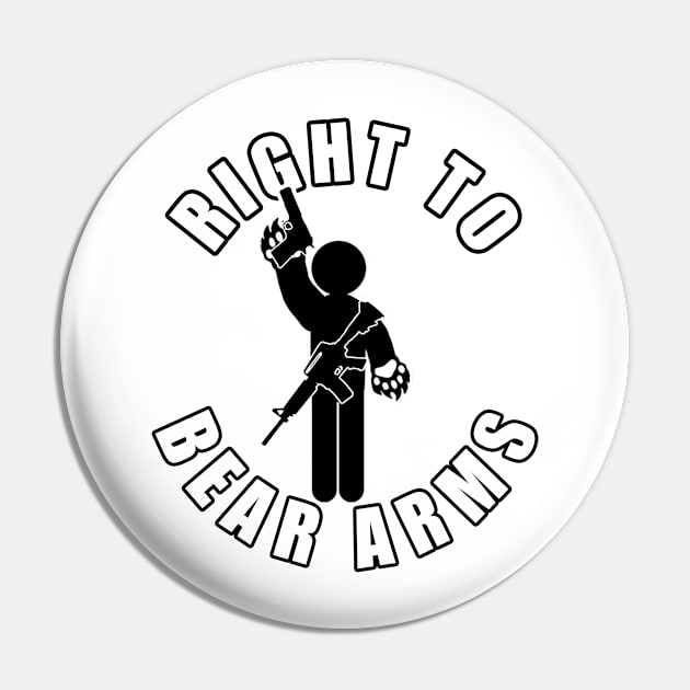 Right to Bear Arms Pin by  The best hard hat stickers 