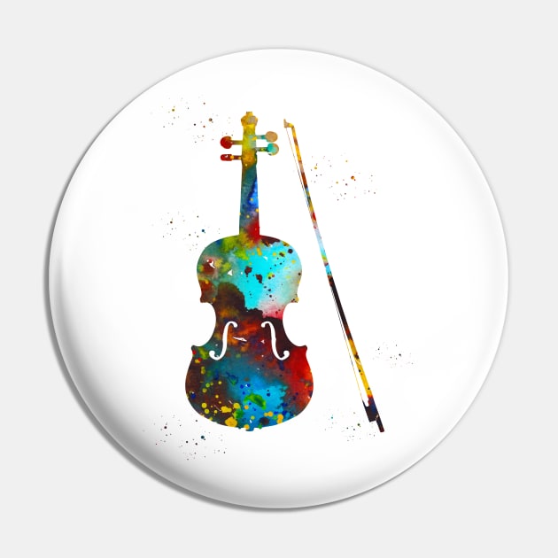 Violin Pin by erzebeth