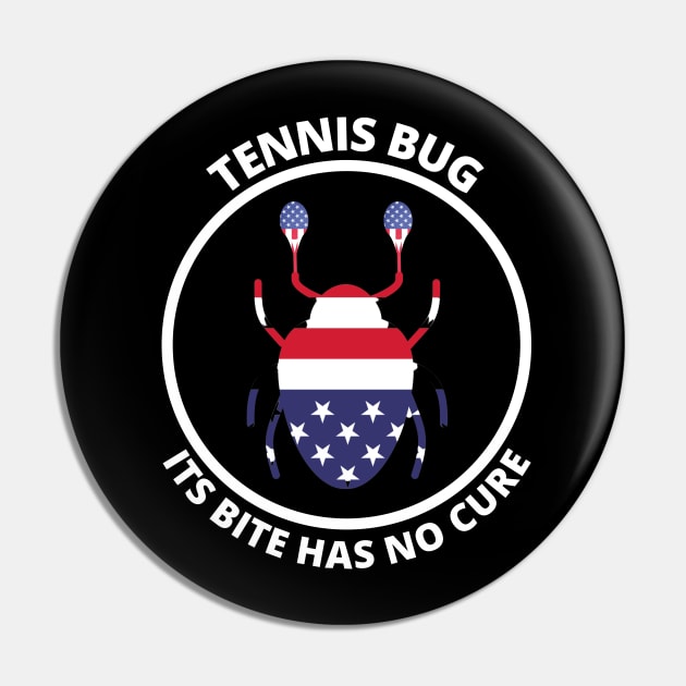 US Open Tennis Bug Pin by TopTennisMerch