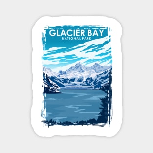 Glacier Bay National Park Travel Poster Magnet