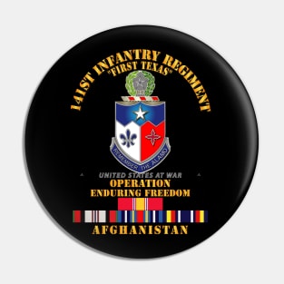 141st Infantry Regiment - OEF - Afghanistan w SVC Pin