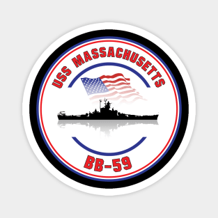 USS Massachusetts BB-59 Magnet