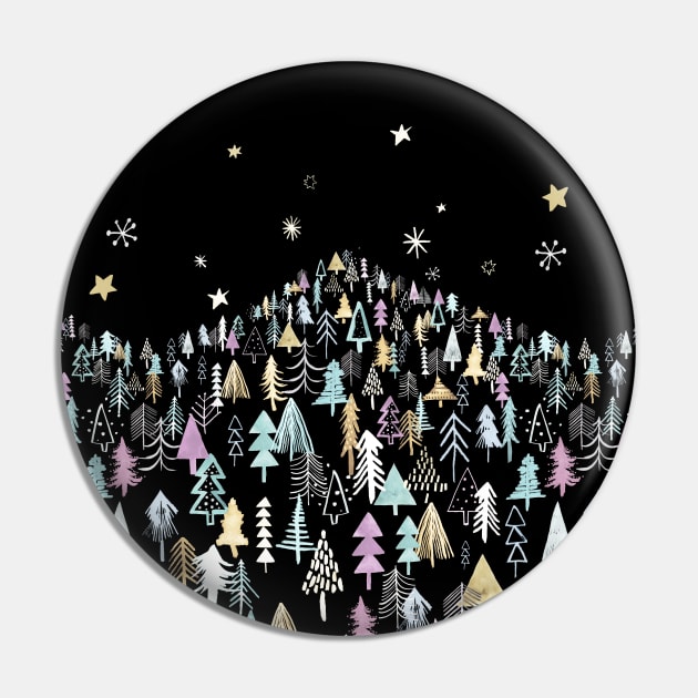 Christmas Pines Pin by ninoladesign