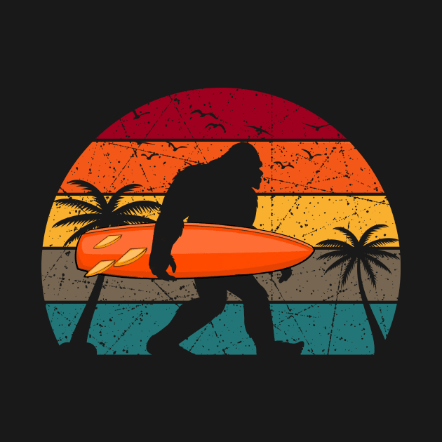 Bigfoot Surfing by kimmygoderteart