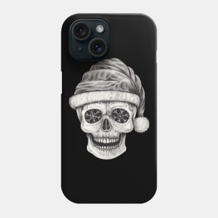 Santa claus skeleton. Phone Case