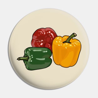 Capsicum cartoon illustration Pin