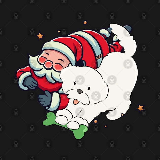 Santa Claus with Dog by Cheeky BB