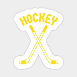 HOCKEY CROSSED STICKS LOGO Magnet